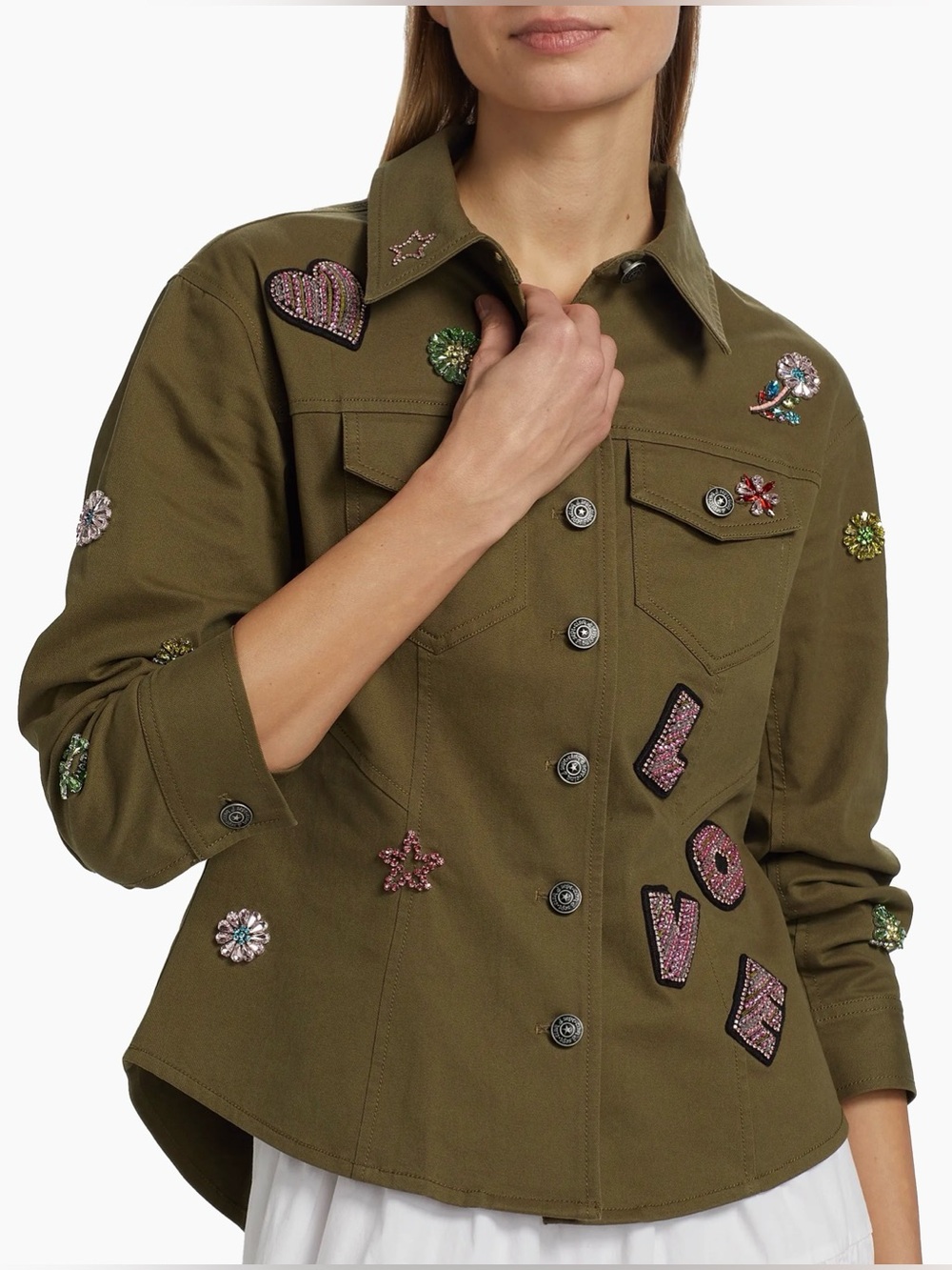 Cinq’ a Sept Ditsy Love Scrunched -Sleeve Canyon Jacket